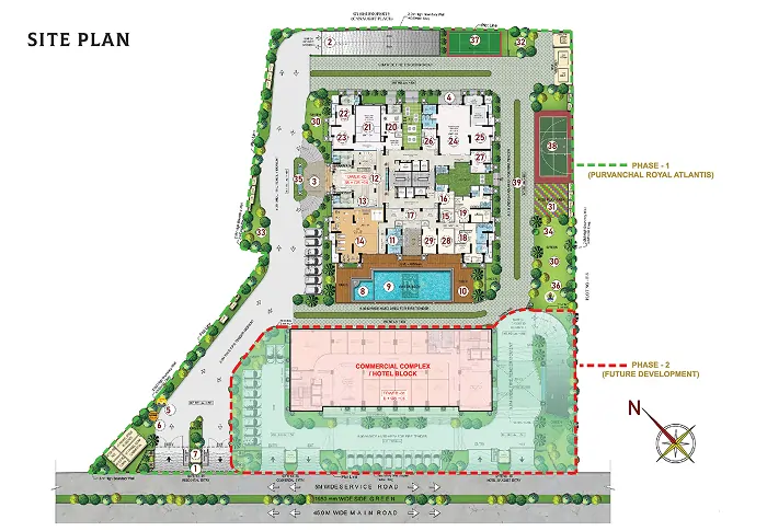 Purvanchal Royal Atlantis Phase master plan 